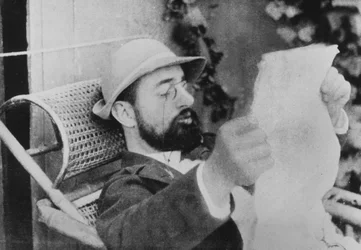 Henri De Toulouse-Lautrec Leest Krant, Foto Door Alfred Natanson, c. 1895